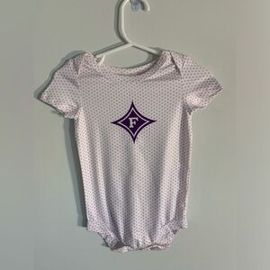 Furman University baby girl onesie NEW